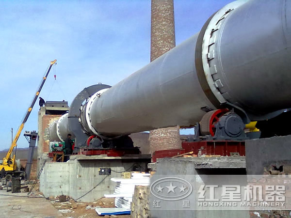石油焦烘干機(jī)作業(yè)現(xiàn)場(chǎng)
