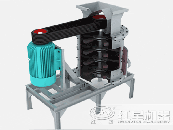 磷礦石立式復(fù)合破碎機(jī)工作原理
