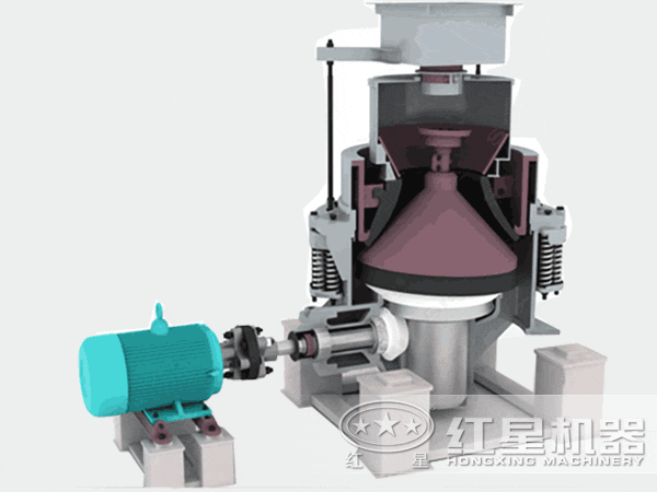 金礦石圓錐破碎機(jī)工作原理