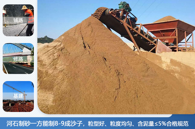河石制砂應(yīng)用領(lǐng)域