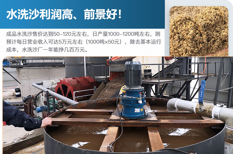 水洗砂的原料是什么？水洗沙一年能掙多少錢？
