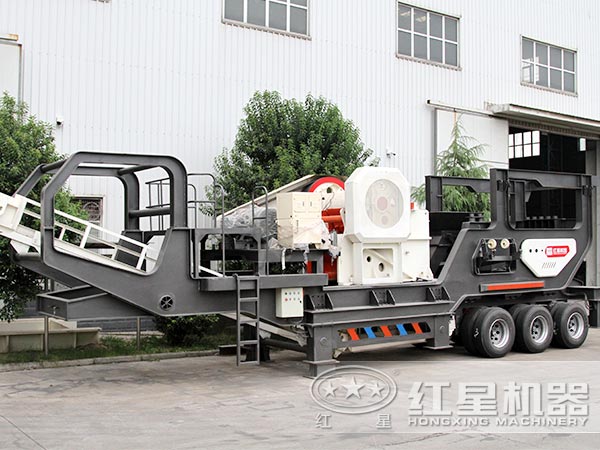 輪胎式移動(dòng)破碎站-車載行走，隨用隨走，方便更快捷