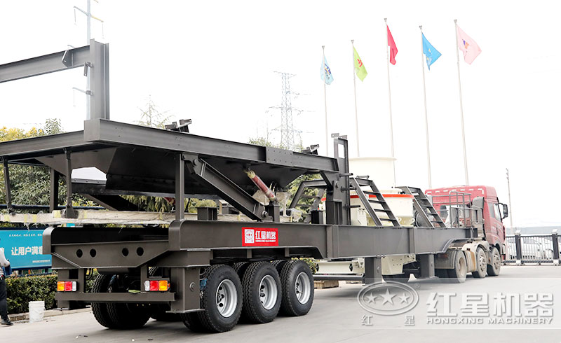掛上車頭就走的移動(dòng)制砂機(jī)發(fā)貨