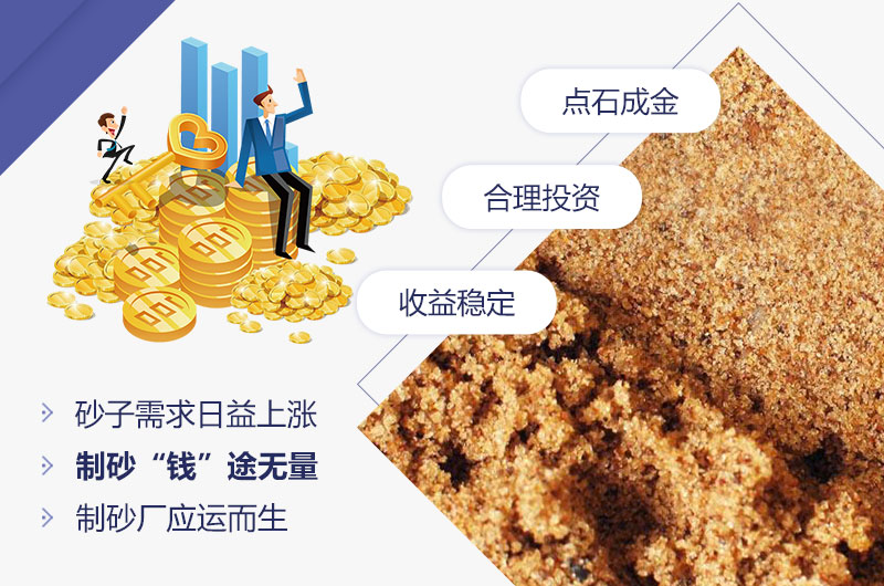 石頭制砂低投資，高收益